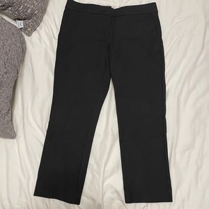 Navy blue cropped slacks